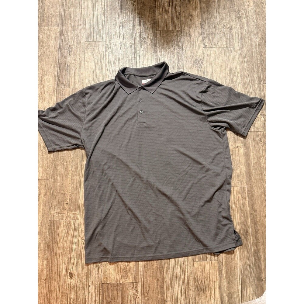 Grand Slam Performance Gray Short Sleeve Polo Shirt 3XLT Big & Tall Collared - Picture 2 of 6